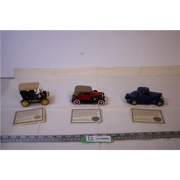 (3) Die Cast Cars 1/32 Scale