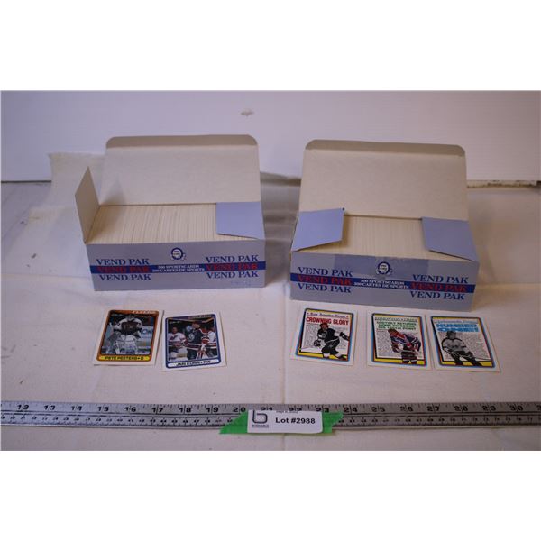 (2) Boxes of Hockey Cards (including Complete Set 528 1990-91 O.P.C)