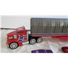 Image 2 : Hot wheels semi hauler with 8 cars