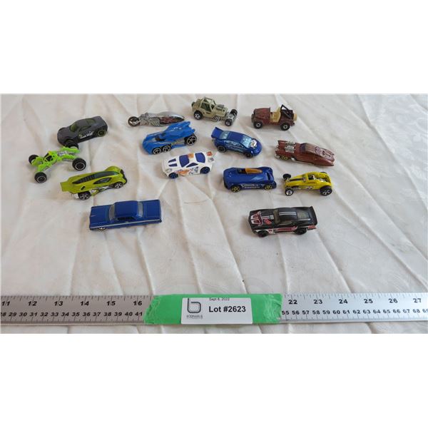 (14) Jeep, Impala, Assorted Hot Wheel Cars