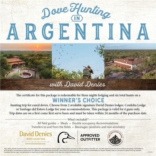 Argentinean Dove Hunt for Four W/ David Denies