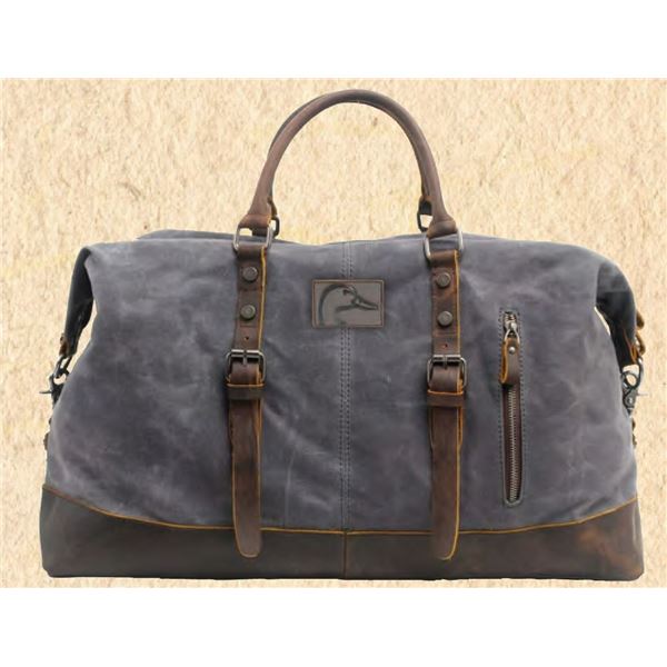 Canvas & Leather Duffle Bag