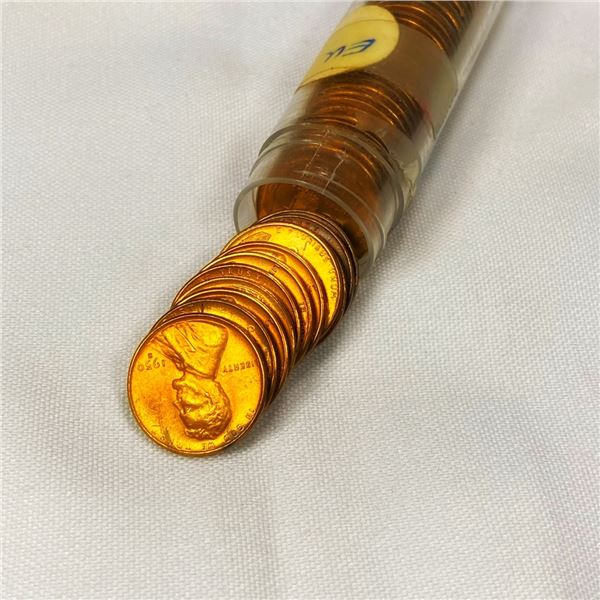 1950-S Wheat Cent Roll (40) - BU
