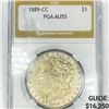 1889-CC Morgan Silver Dollar PGA-AU55