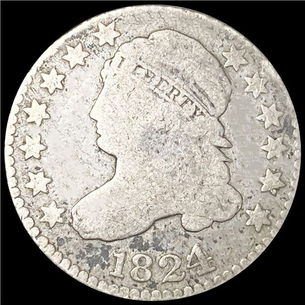 1824 Capped Bust Dime NICELY CIRCULATED