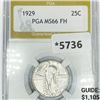 Image 1 : 1929 Standing Liberty Quarter PGA-MS66 FH
