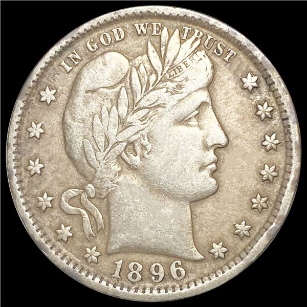 1896 Barber Quarter NEARLY UNCIRCULATED
