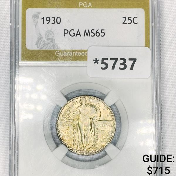 1930 Standing Liberty Quarter PGA-MS65