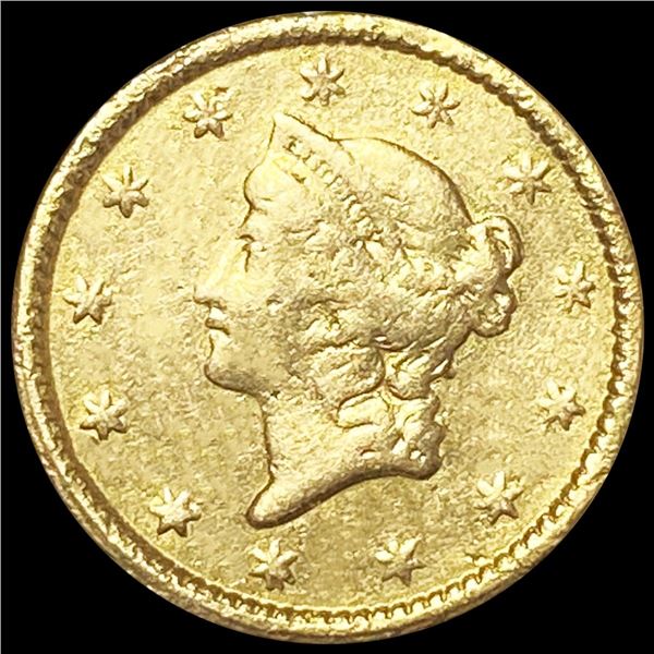 1853 Rare Gold Dollar ABOUT UNCIRCULATED