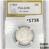 1831 Capped Bust Quarter PGA-AU58 Sm. Letters