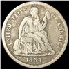 Image 1 : 1863-S Seated Liberty Dime NICELY CIRCULATED