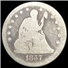 Image 1 : 1857-O Seated Liberty Quarter NICELY CIRCULATED