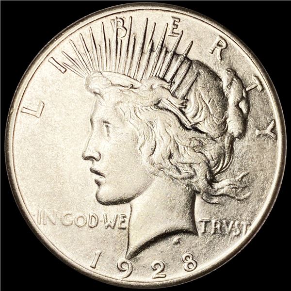 1928-S Silver Peace Dollar CLOSELY UNCIRCULATED