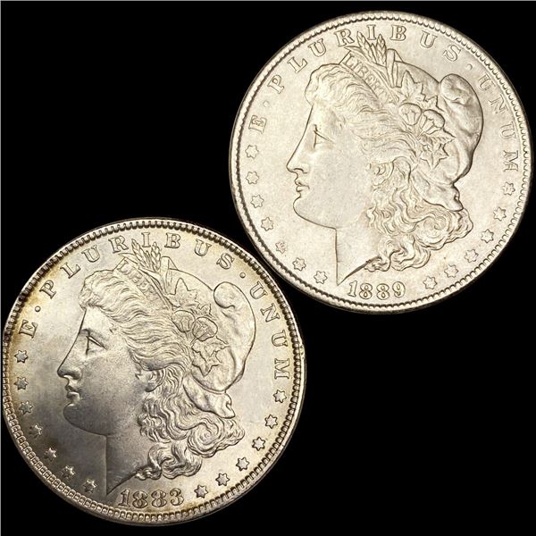 (2) Morgan Dollars UNCIRCULATED