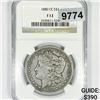 Image 1 : 1880-CC Morgan Silver Dollar NGC-F12