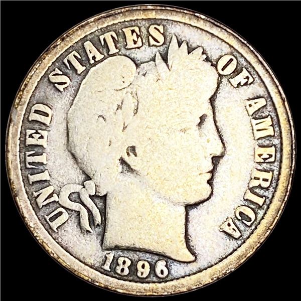 1896-O Barber Dime NICELY CIRCULATED