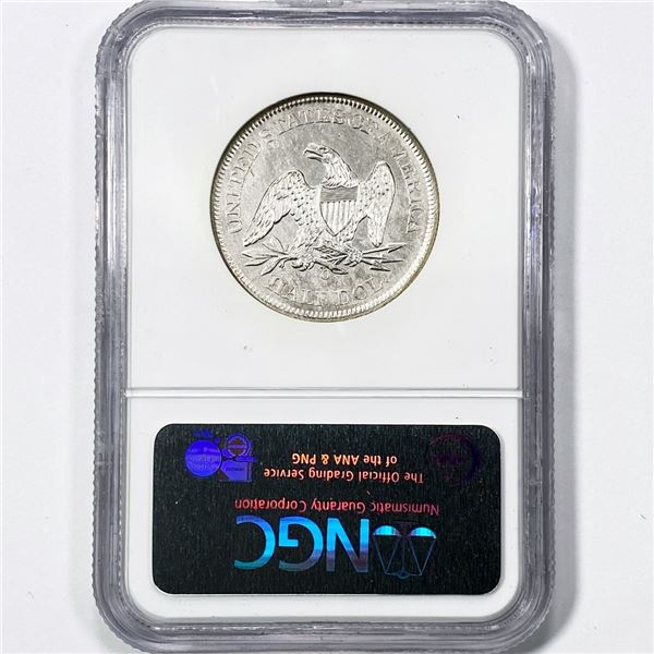 1861-O Liberty Half Dollar - SS Republic w/ Cert.