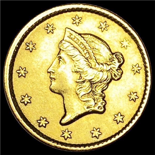 1853 Rare Gold Dollar NEARLY UNCIRCULATED