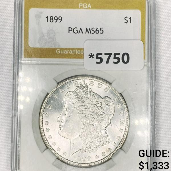 1899 Morgan Silver Dollar PGA-MS65
