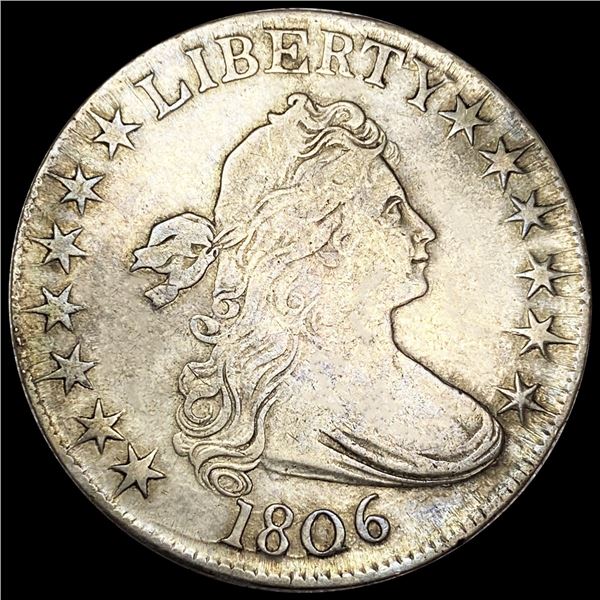 1806 Capped Bust Half Dollar LIGHTLY CIRCULATED