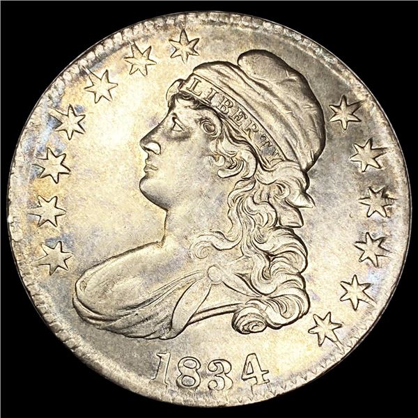 1834 Capped Bust Half Dollar ABOUT UNCIRCULATED