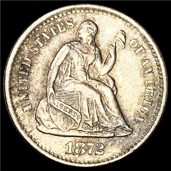 1872-S Seated Liberty Half Dime UNCIRCULATED