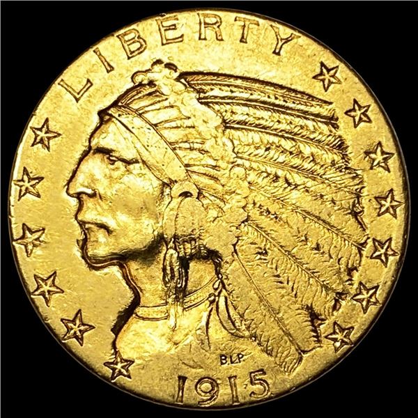 1915 $5 Gold Half Eagle NEARLY UNCIRCULATED