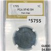 Image 1 : 1795 Liberty Cap Large Cent PGA-XF40 BN Plain Edge
