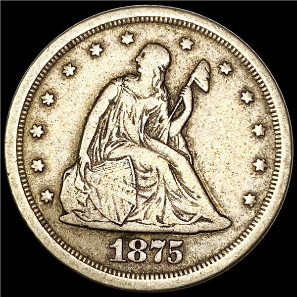 1875-S Twenty Cent Piece ABOUT UNCIRCULATED