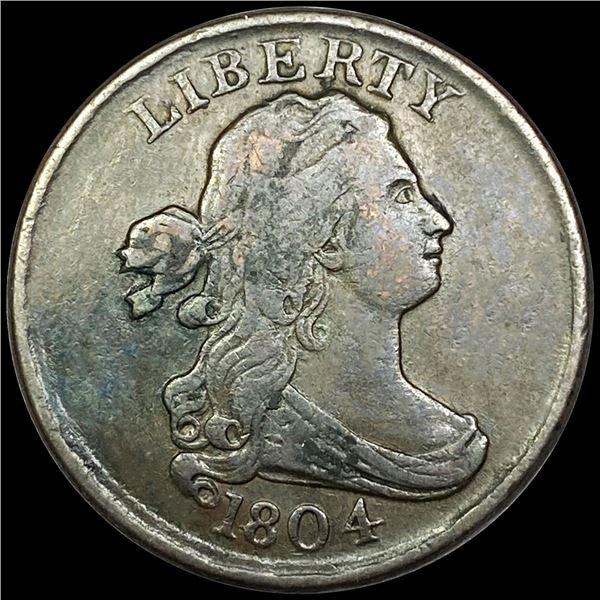 1804 Draped Bust Half Cent ABOUT UNCIRCULATED