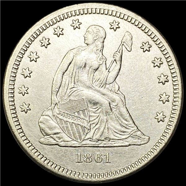 1861 Seated Liberty Quarter UNCIRCULATED