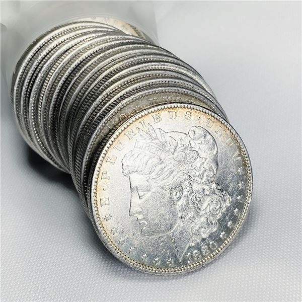 1880-O Morgan Silver Dollar Roll (20) - BU