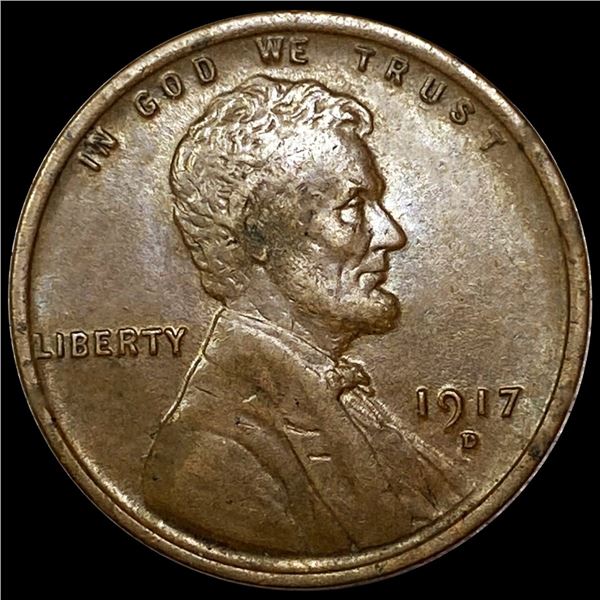 1917-S Wheat Cent CLOSELY UNCIRCULATED