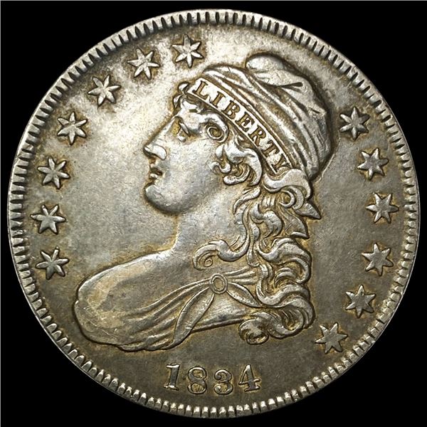 1834 Capped Bust Half Dollar ABOUT UNCIRCULATED