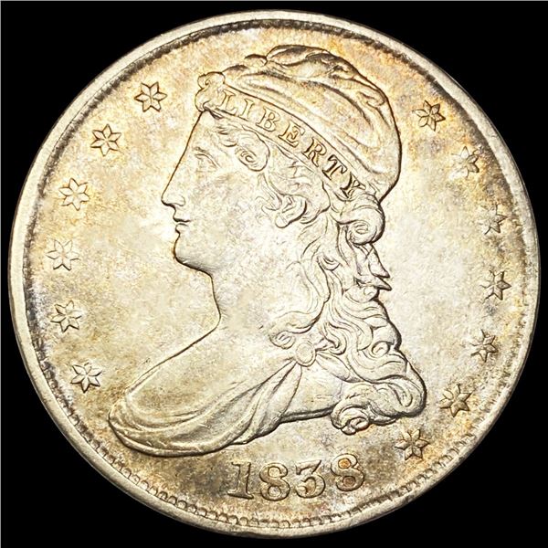 1838 Capped Bust Quarter ABOUT UNCIRCULATED