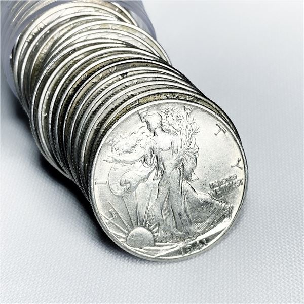 Semi-Key Dates Walking Liberty Half Dollar Roll