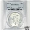 Image 1 : 1927-S Silver Peace Dollar PCGS-MS62