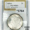 Image 1 : 1878-S Morgan Silver Dollar PGA-MS65+ Rev DMPL