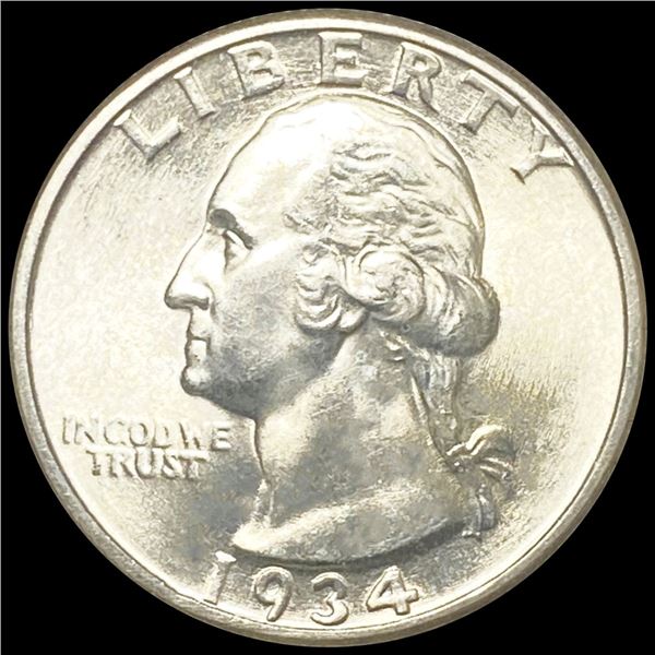 1934 Washington Silver Quarter UNCIRCULATED