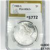 Image 1 : 1900-S Morgan Silver Dollar PGA-MS63+
