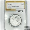 Image 1 : 1918-S Walking Liberty Half Dollar PGA-MS61