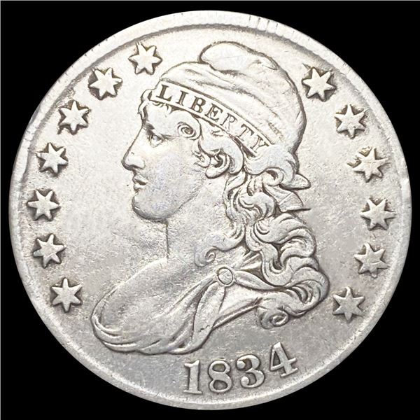 1834 Capped Bust Half Dollar LIGHTLY CIRCULATED