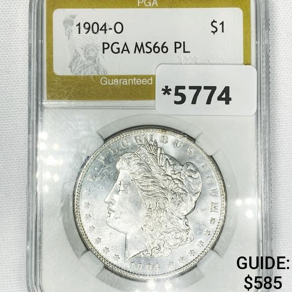 1904-O Morgan Silver Dollar PGA-MS66