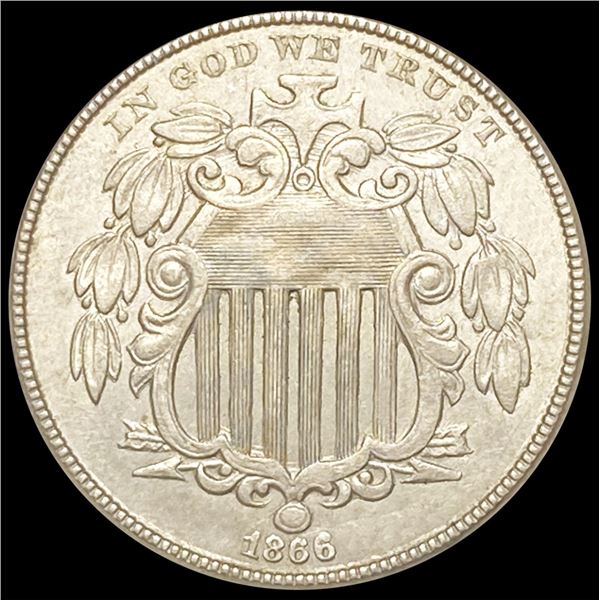 1866 Shield Nickel CLOSELY UNCIRCULATED
