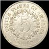 Image 2 : 1866 Shield Nickel CLOSELY UNCIRCULATED