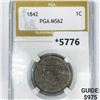 Image 1 : 1842 Large Cent PGA-MS62