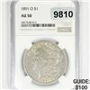 1891-O Morgan Silver Dollar NGC-AU50