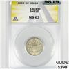1883 Shield Nickel ANACS-MS63