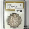 1892-S Morgan Silver Dollar PGA-AU53
