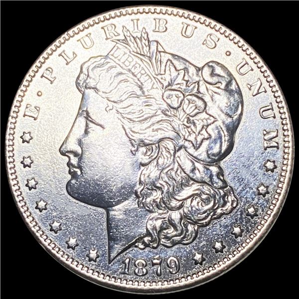 1879-S Rev 78 Morgan Silver Dollar NEARLY UNC